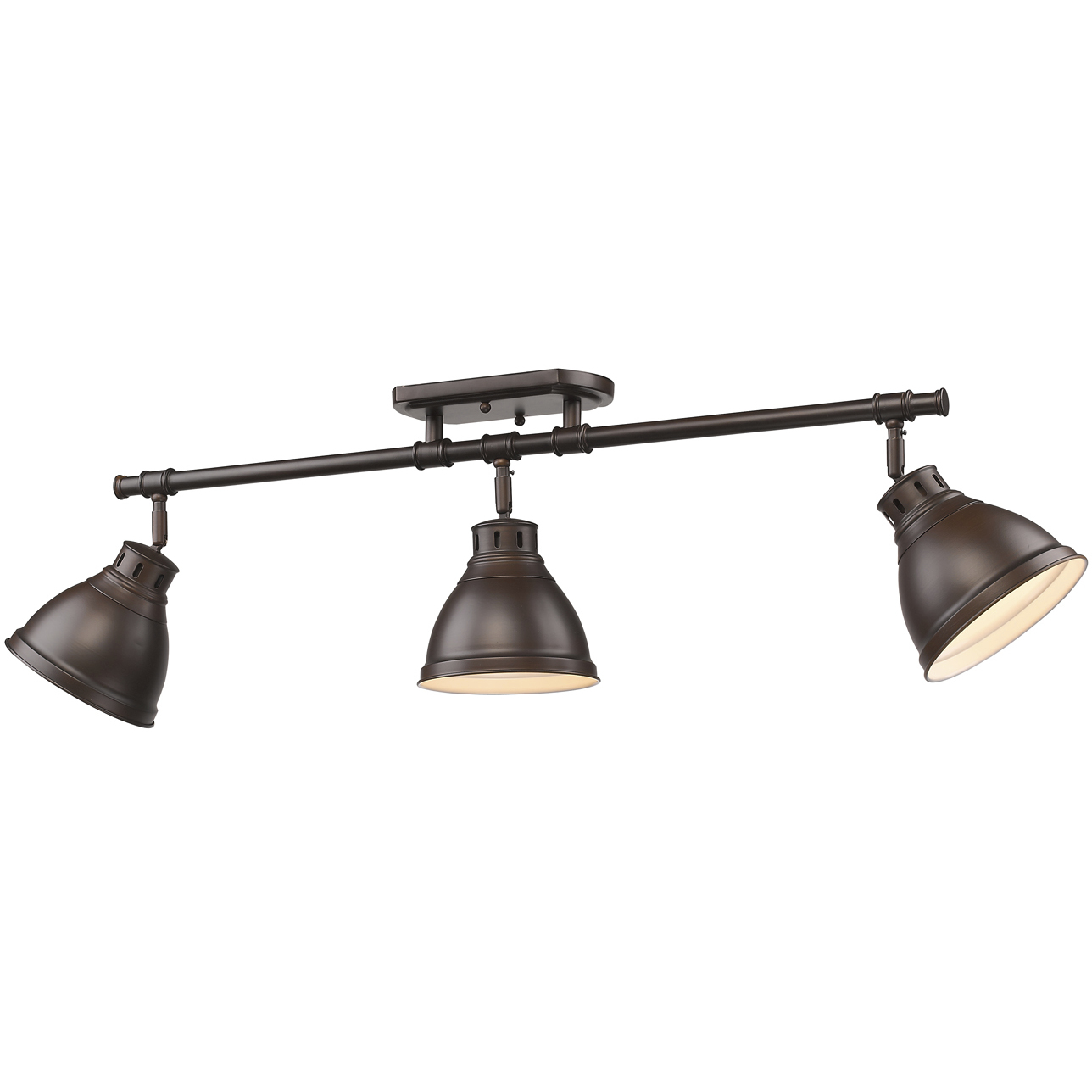 Yep Duncan 3 Light 35.38 inch Rubbed Bronze Semi-Flush Mount Ceiling Light, Track Light