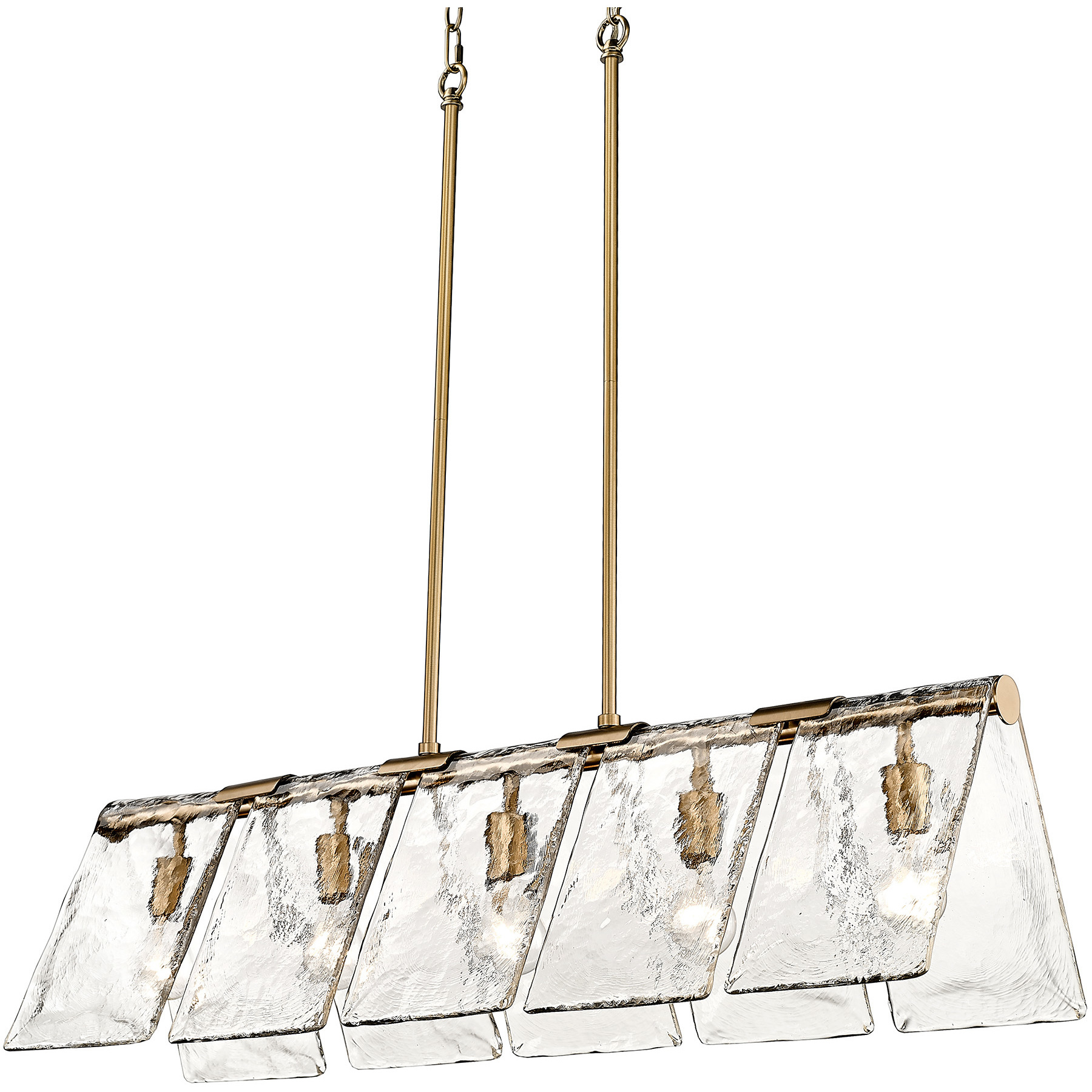 Serenity Island Light Ceiling Light in Modern Brass