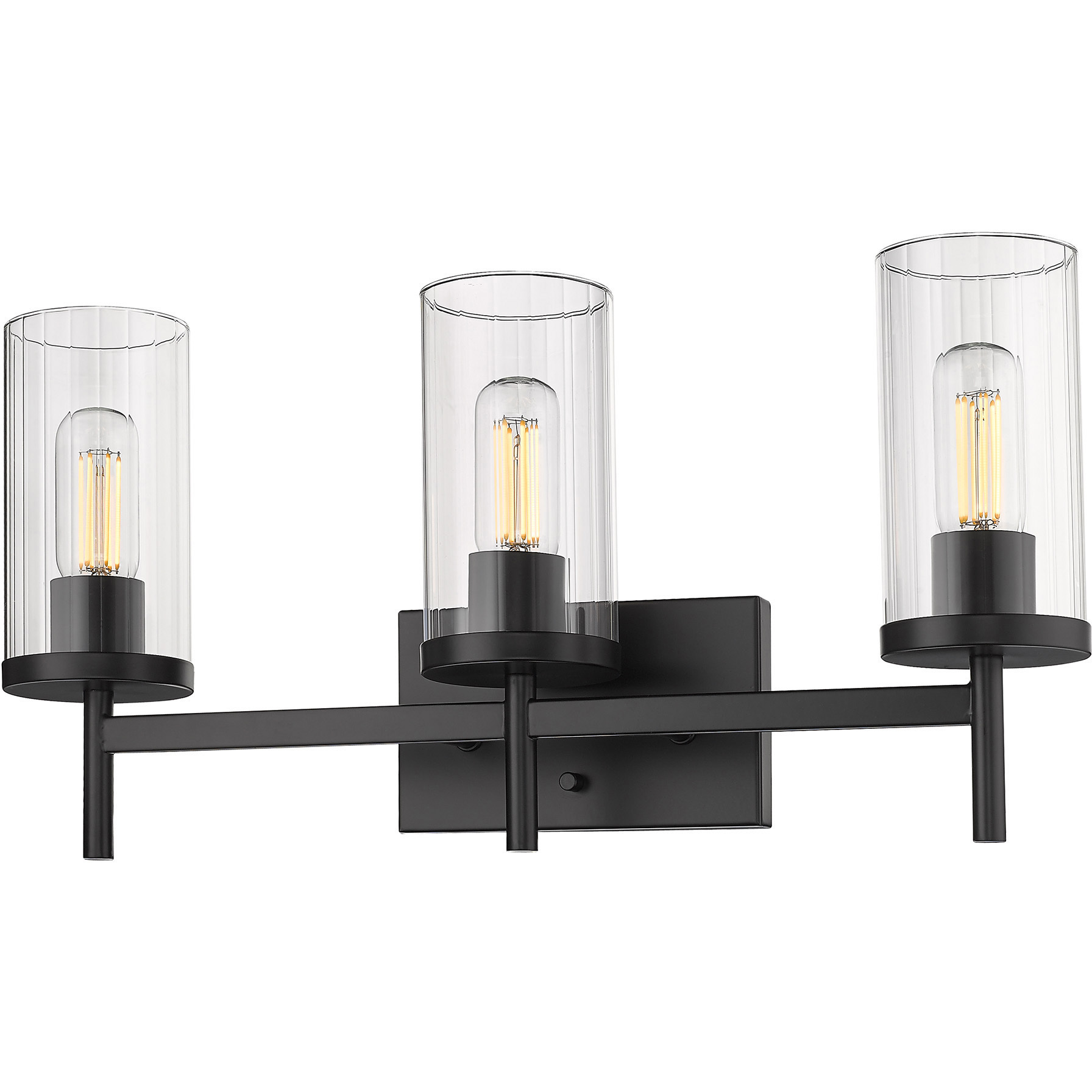 Winslett Vanity Wall Light in Matte Black