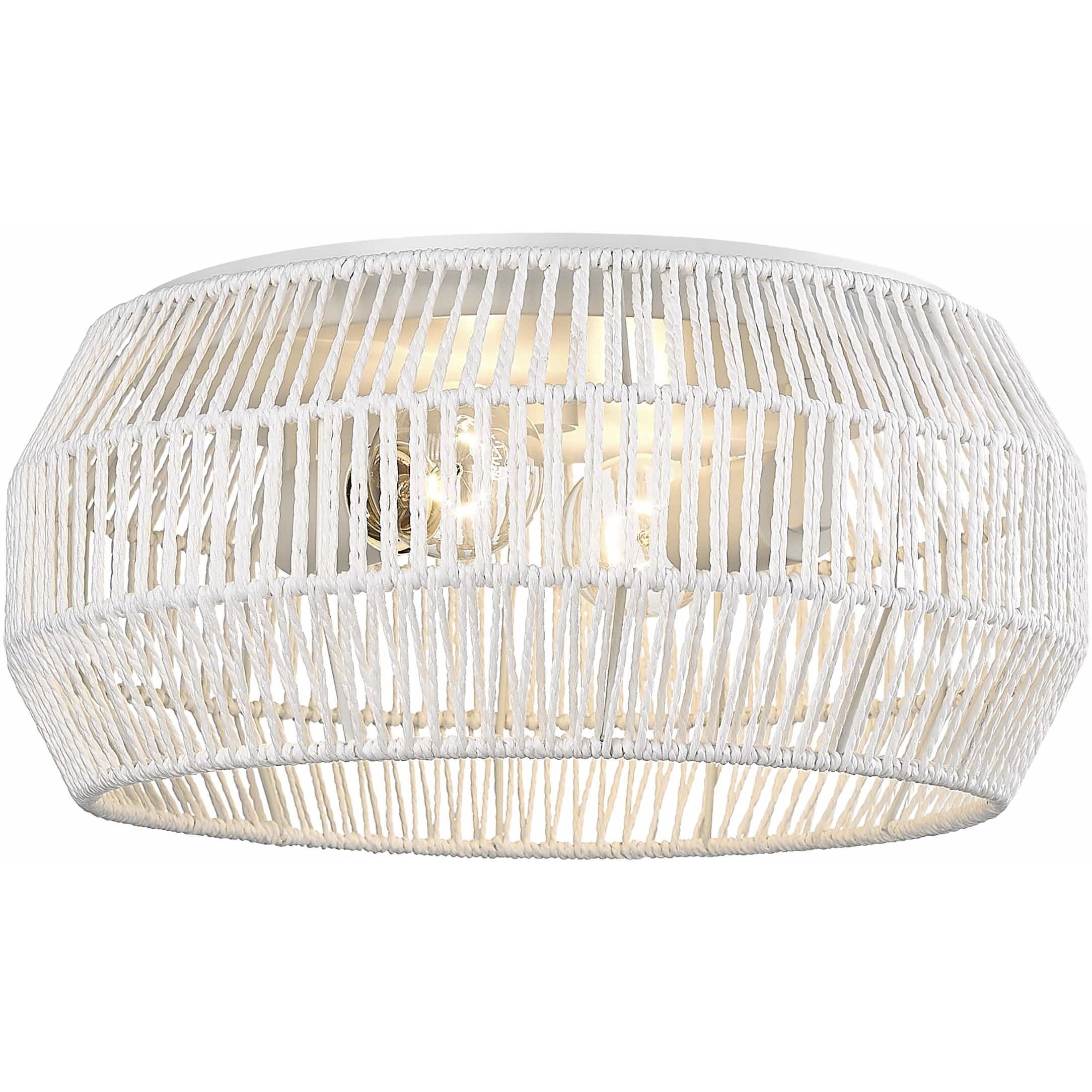 Marlee 2 Light 14.13 inch Matte White Flush Mount Ceiling Light