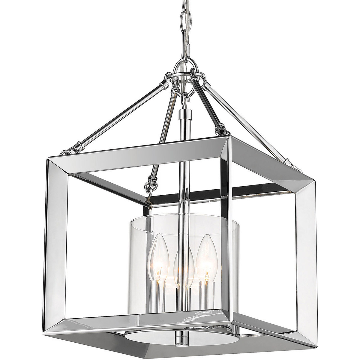Chrome lantern pendant light store