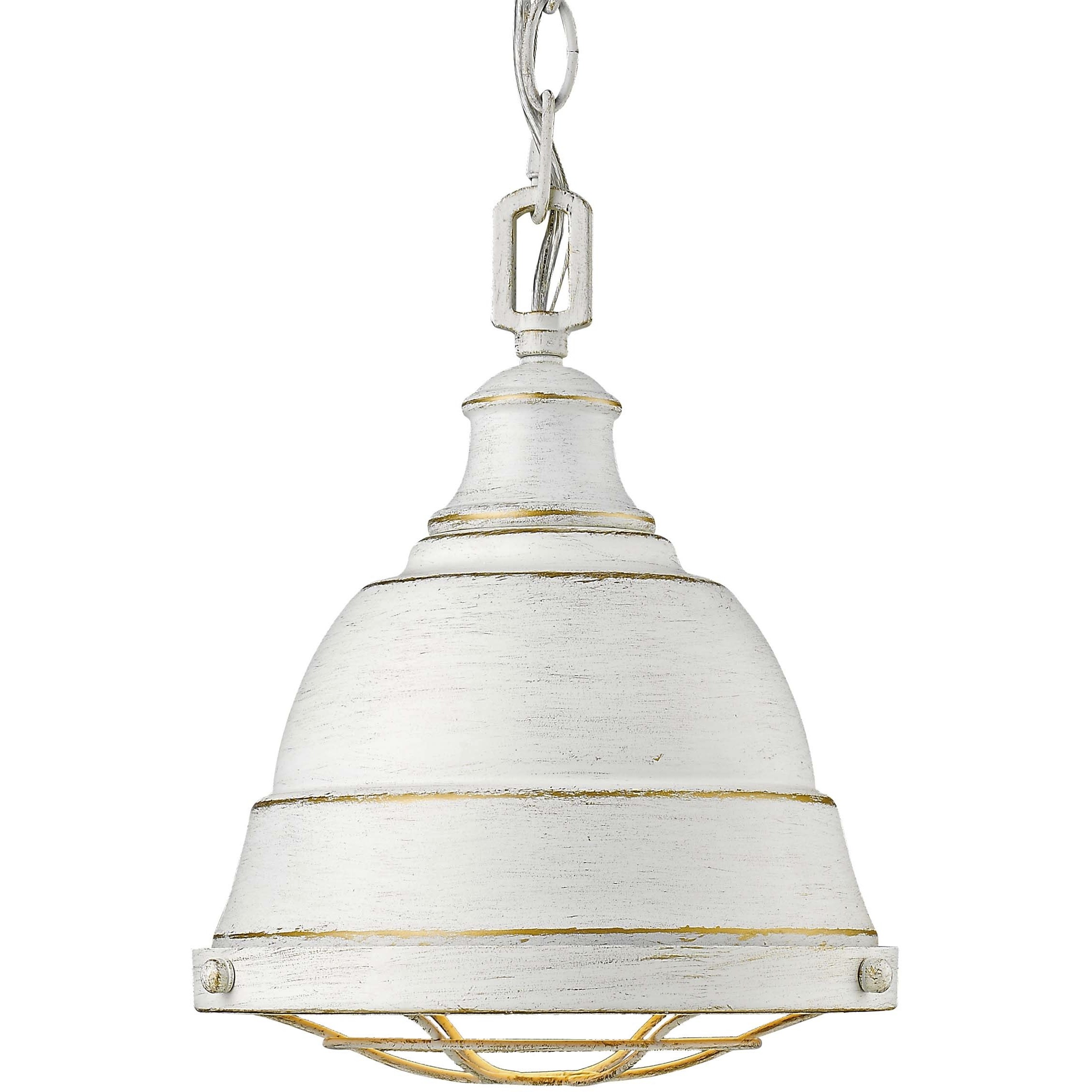 Bartlett 1 Light 9.25 inch French White Pendant Ceiling Light, Small