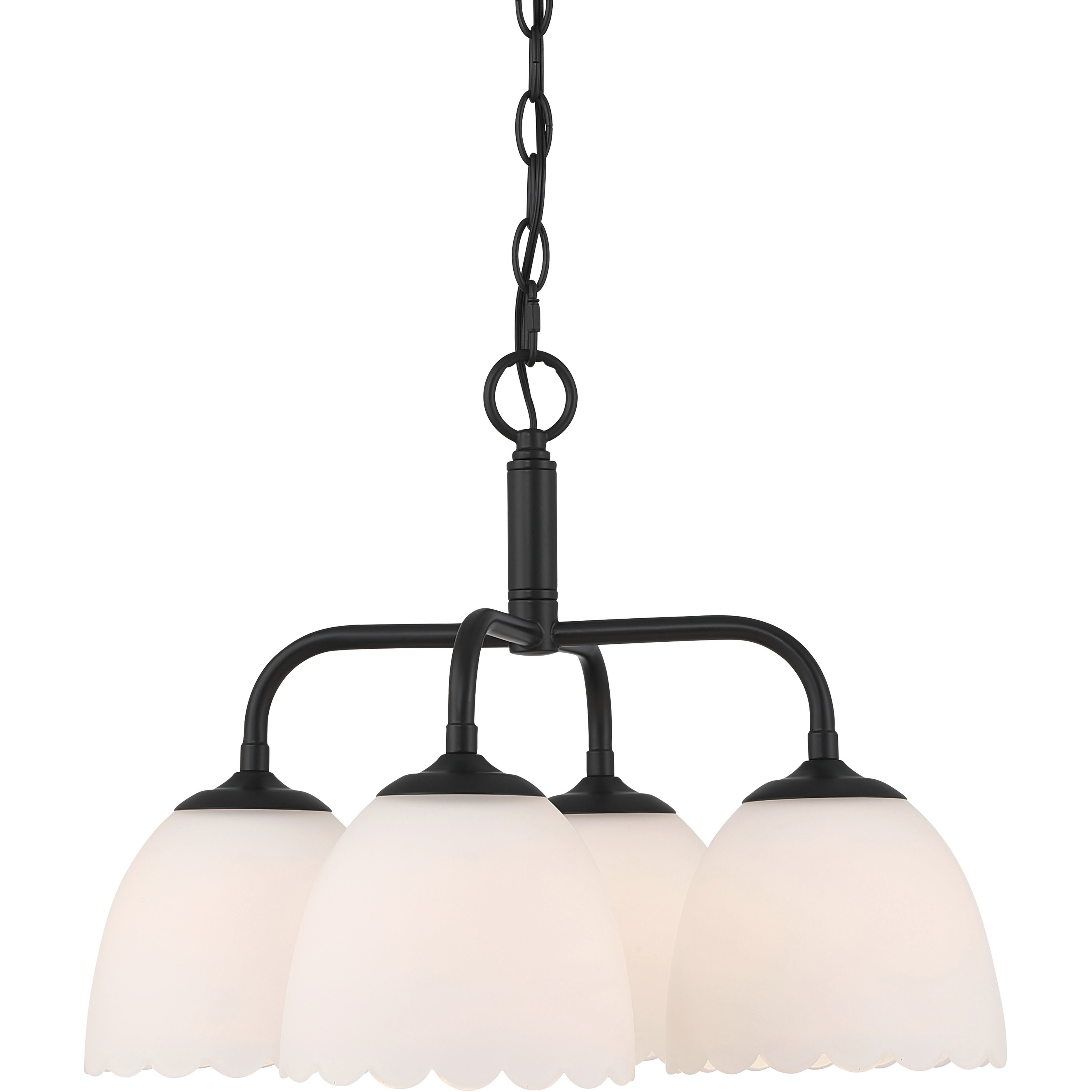 Dorinda 4 Light 18 inch Matte Black Pendant Ceiling Light