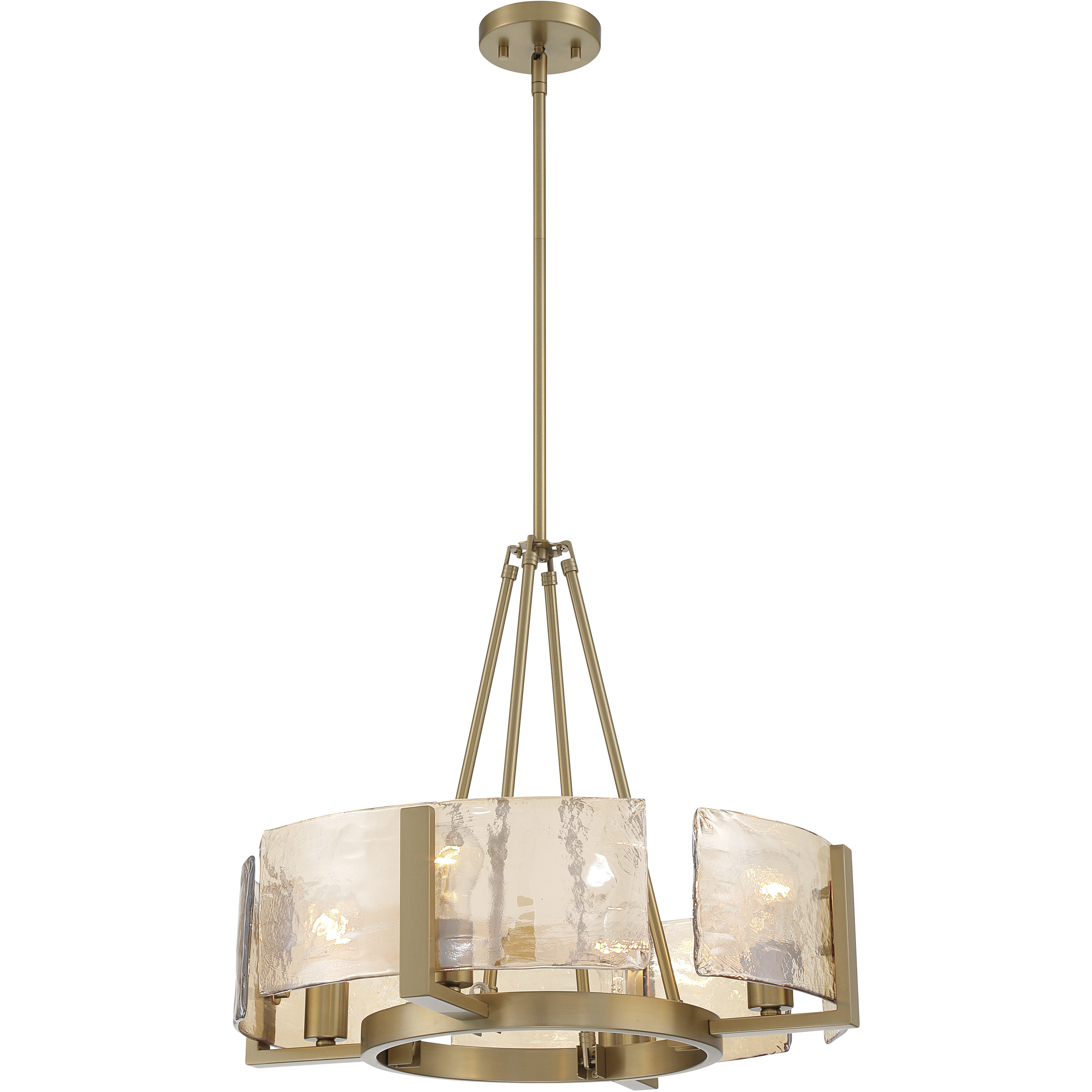 Aenon 4 Light 22 inch Brushed Champagne Brass Chandelier Ceiling Light
