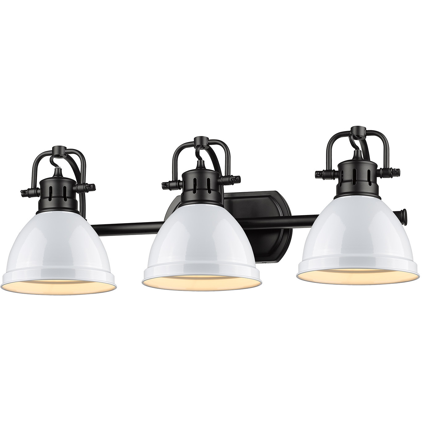 Yep Duncan Vanity Wall Light in Matte Black, White
