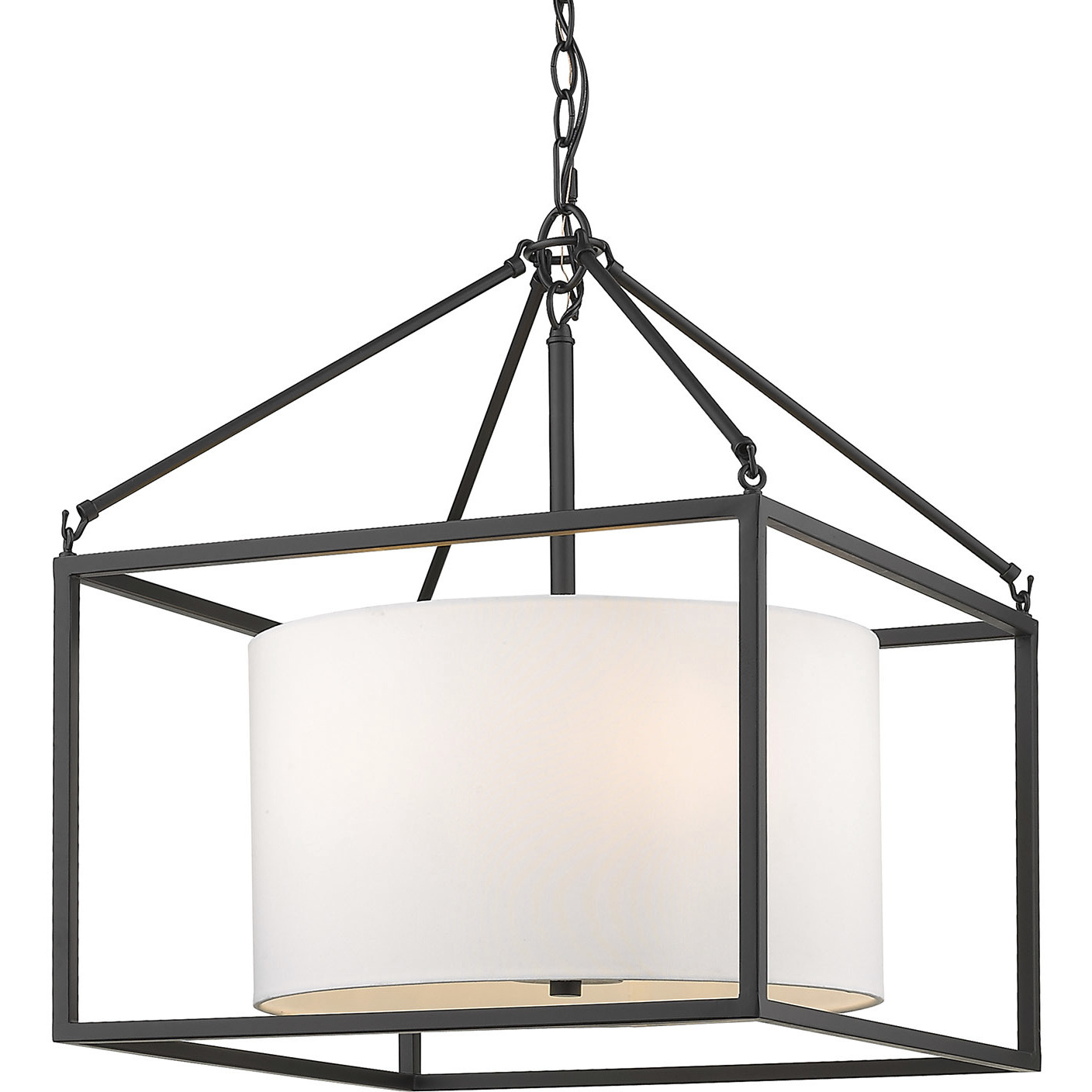 Manhattan 5 Light 18.38 inch Matte Black Chandelier Ceiling Light