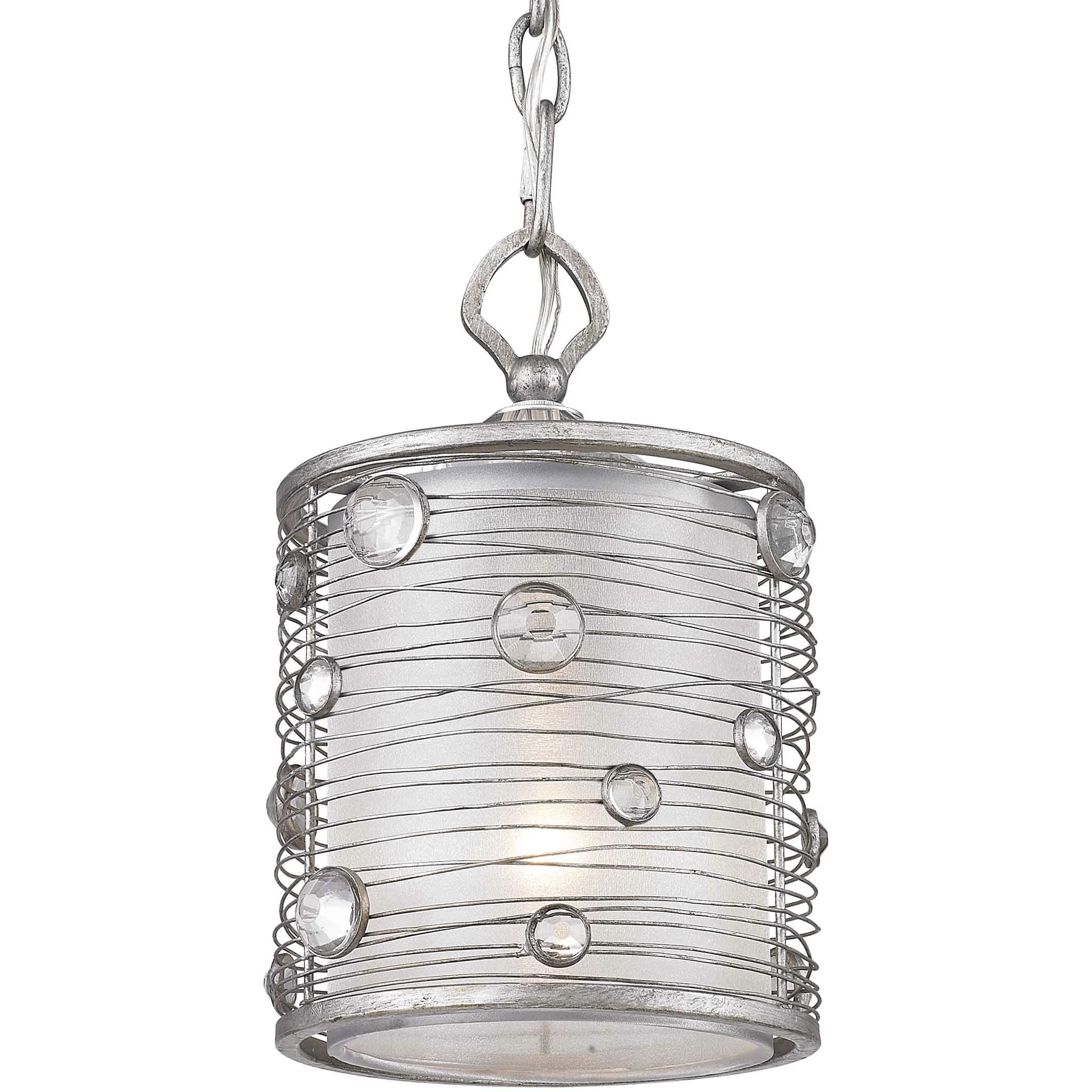 Joia 1 Light 7.25 inch Peruvian Silver Pendant Ceiling Light