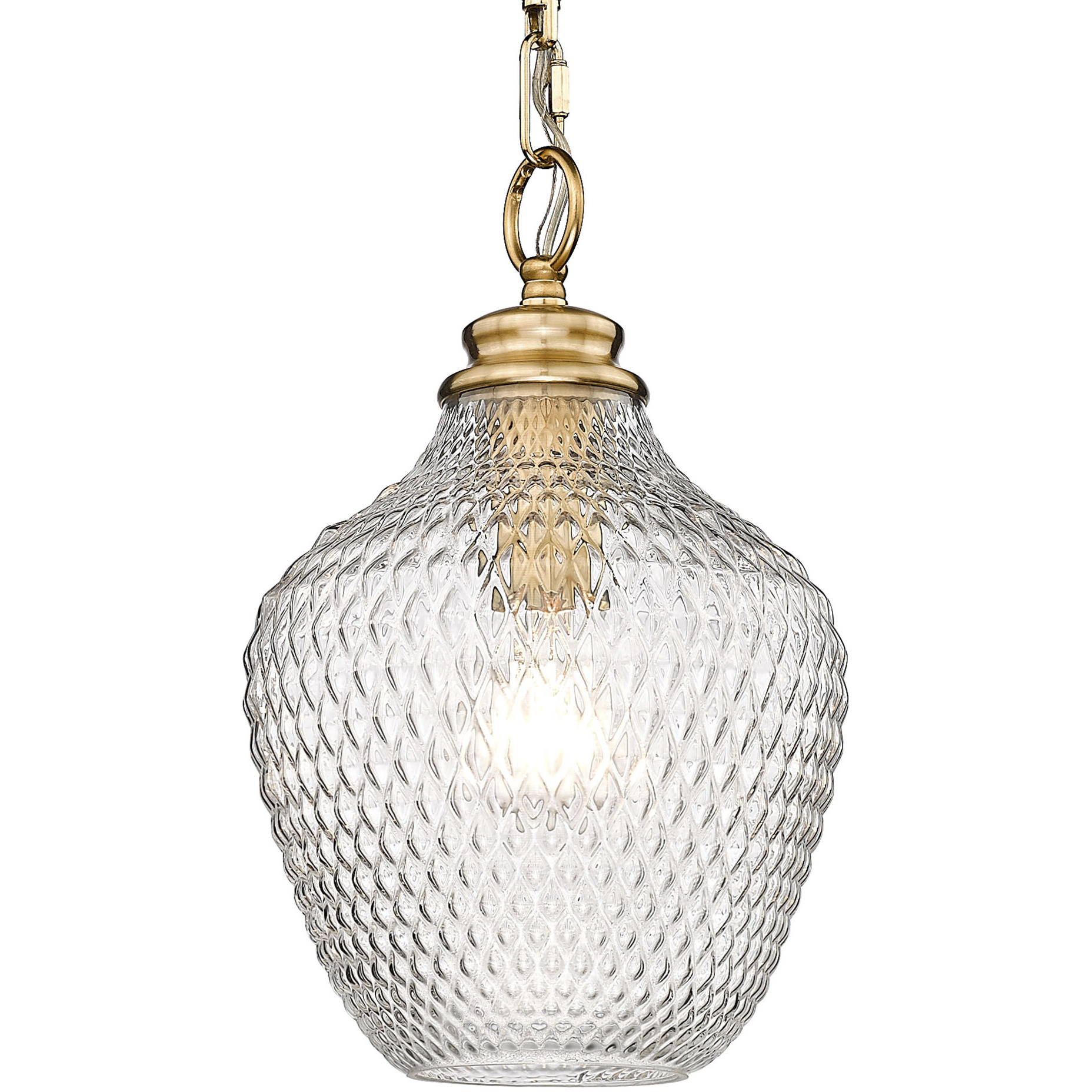 Golden Lighting 1088-M MBG-CLR Adeline 1 Light 8.5 inch Modern