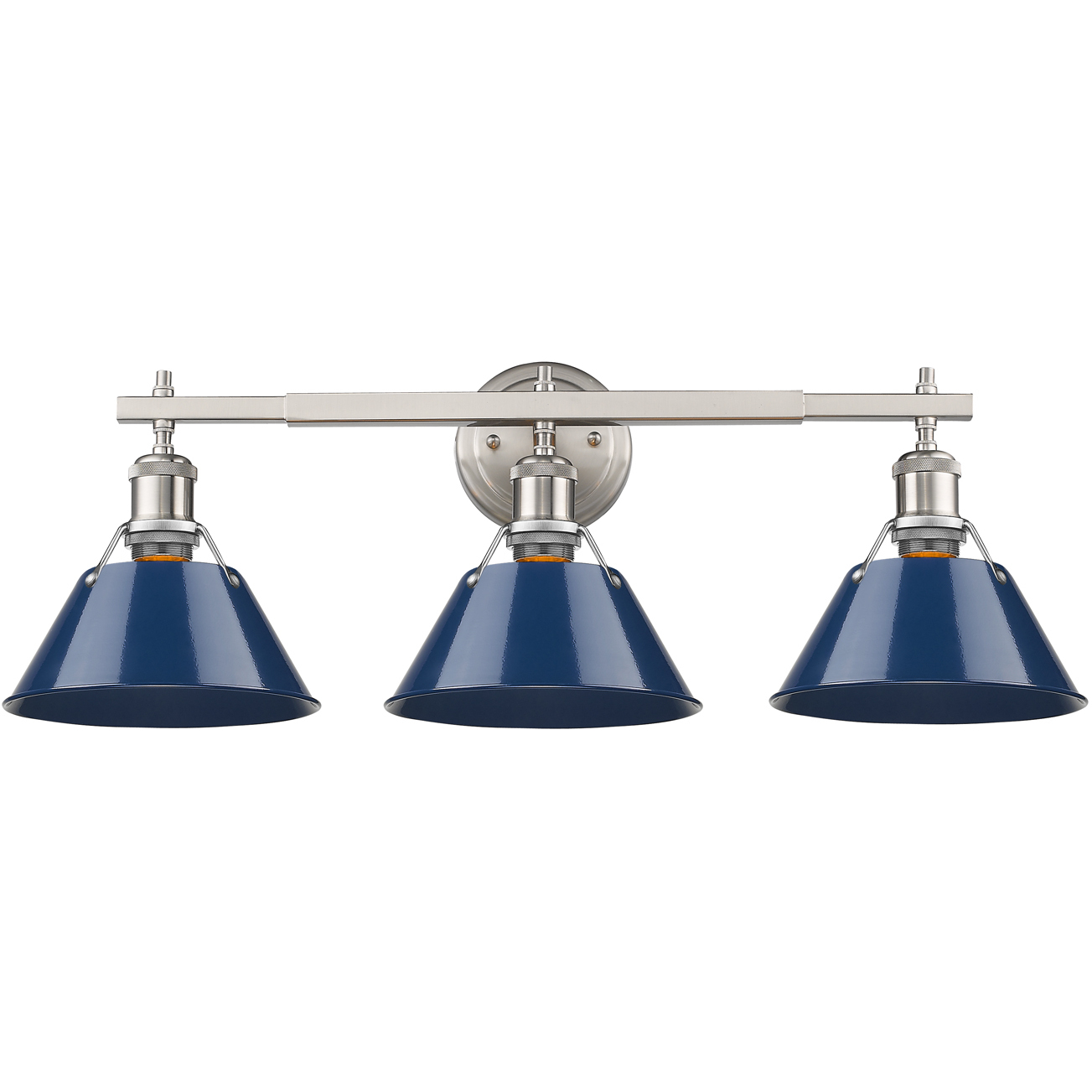 Yep Orwell Vanity Wall Light in Pewter, Navy