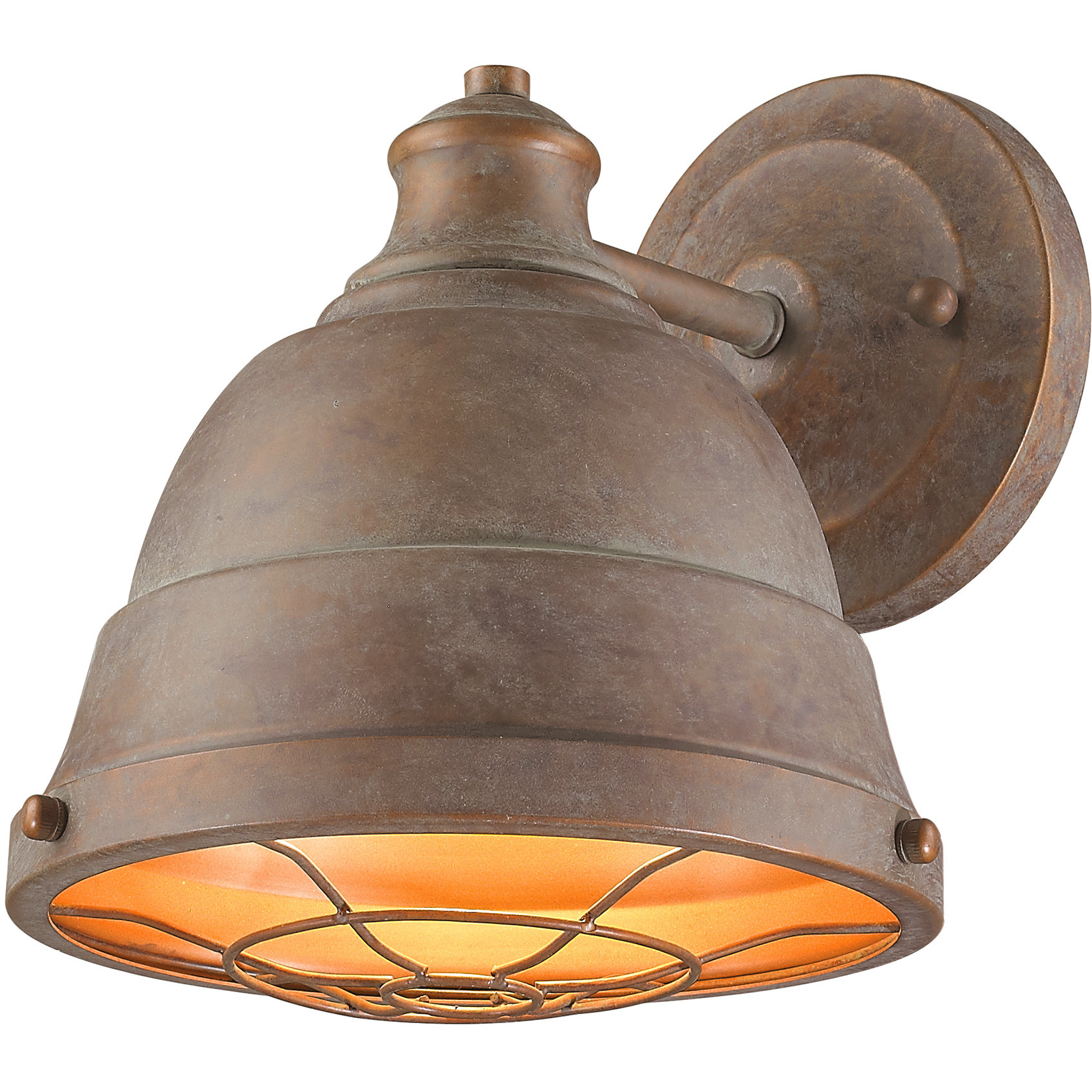 Bartlett 1 Light 9.25 inch Copper Patina Wall Sconce Wall Light, Damp