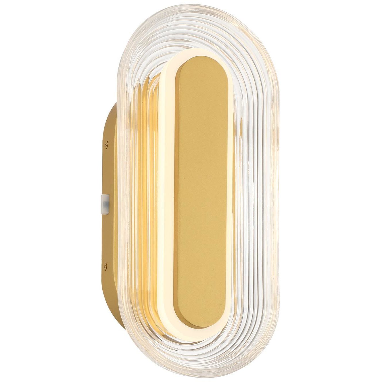 Wry Plexus 1 Light 5.88 inch Satin Brushed Gold Outdoor Wall Light