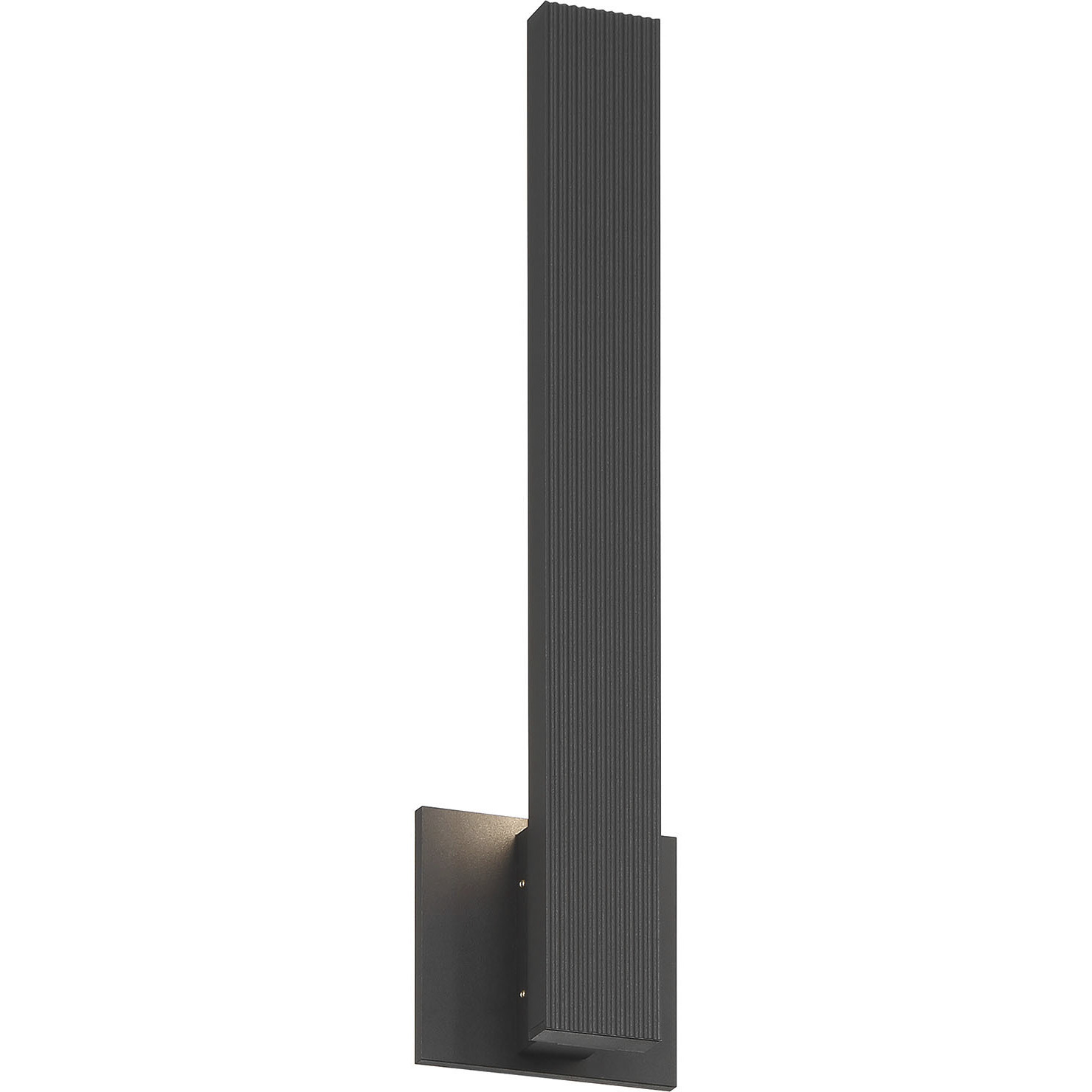 Enso LED 4.5 inch Textured Black Outdoor Wall