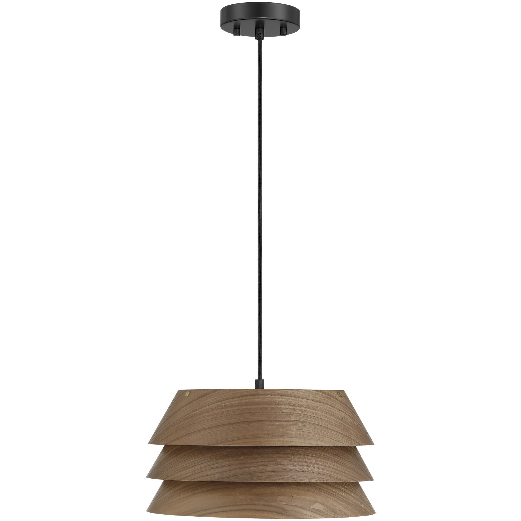 Yep Aalto 1 Light 13.25 inch Dark Walnut Pendant Ceiling Light