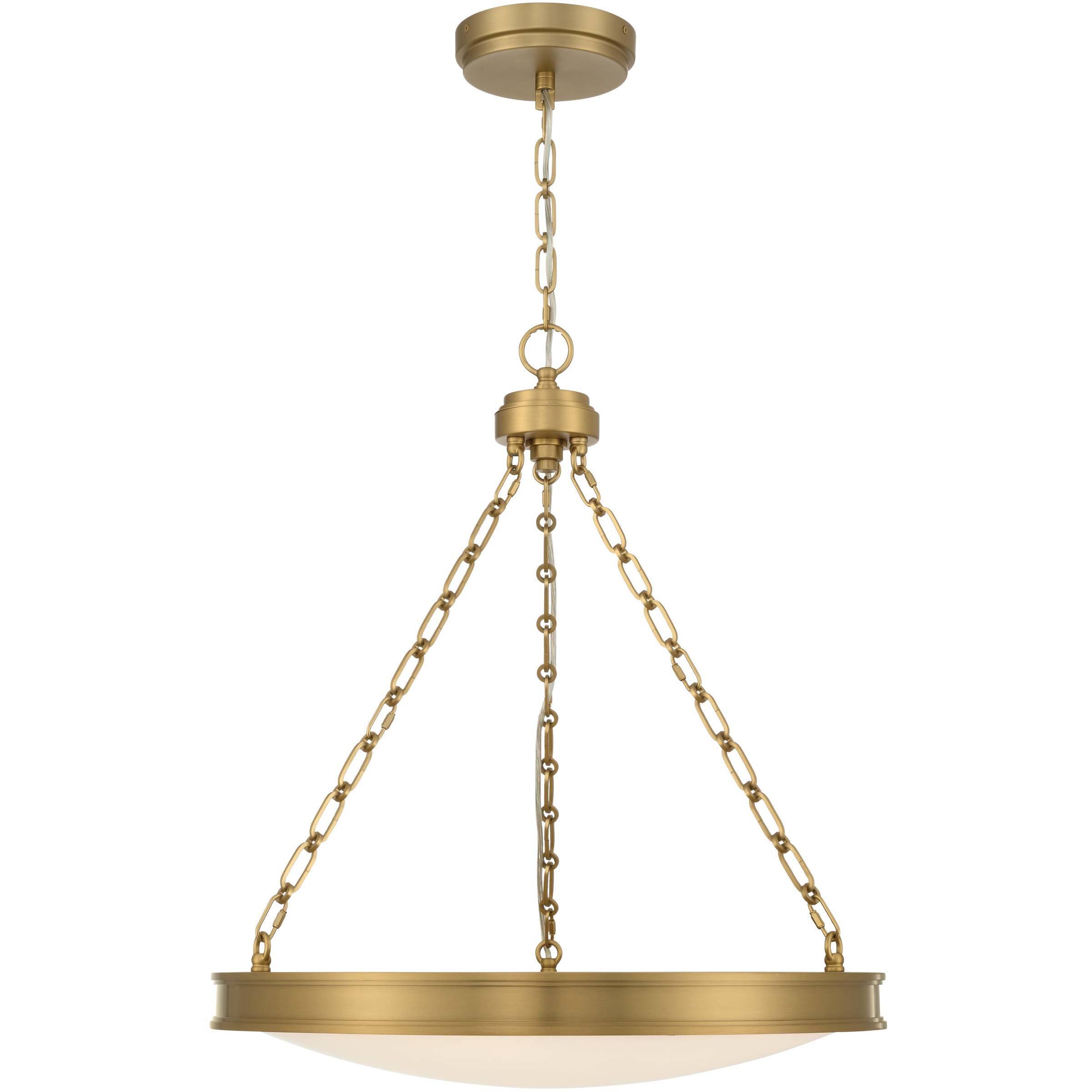 Cameron 1 Light 24 inch Brushed Champagne Brass Pendant Ceiling Light