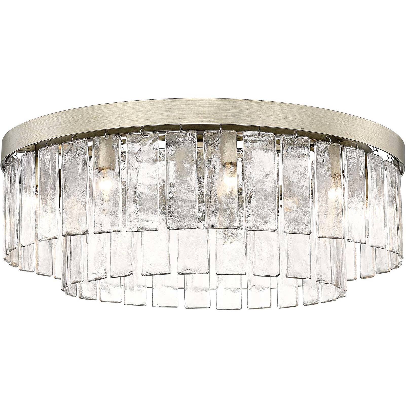 Ciara 9 Light 27 inch White Gold Semi-Flush Mount Ceiling Light